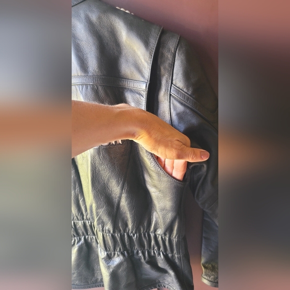 Vintage Womens SM Harley Davidson‎ leather jacket with Embroidery Biker Jacket - Picture 11 of 16